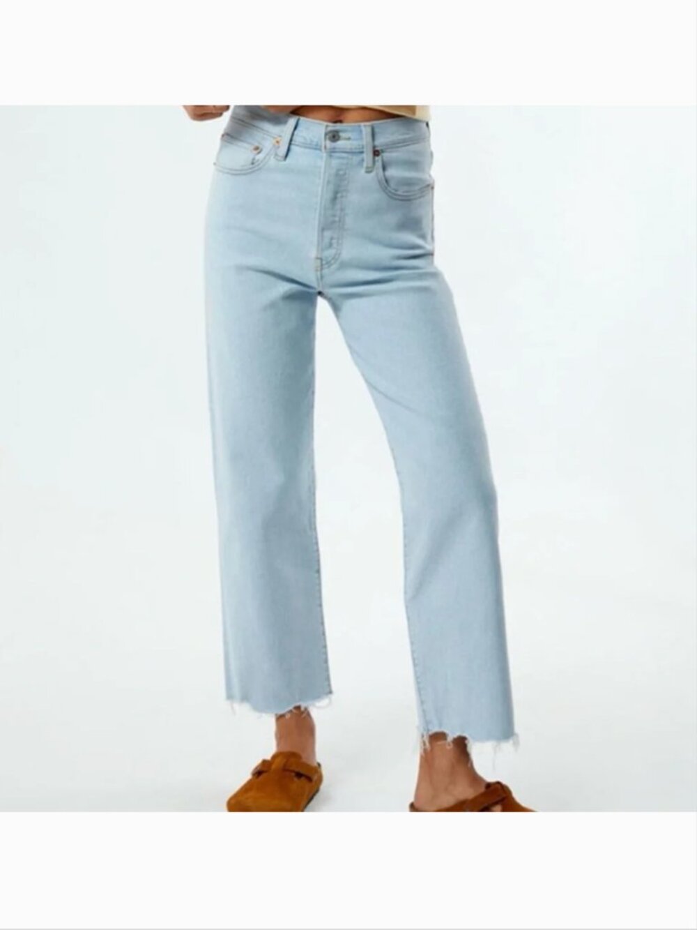 Levi's Stretch Ribcage Straight Denim JeanSize 24